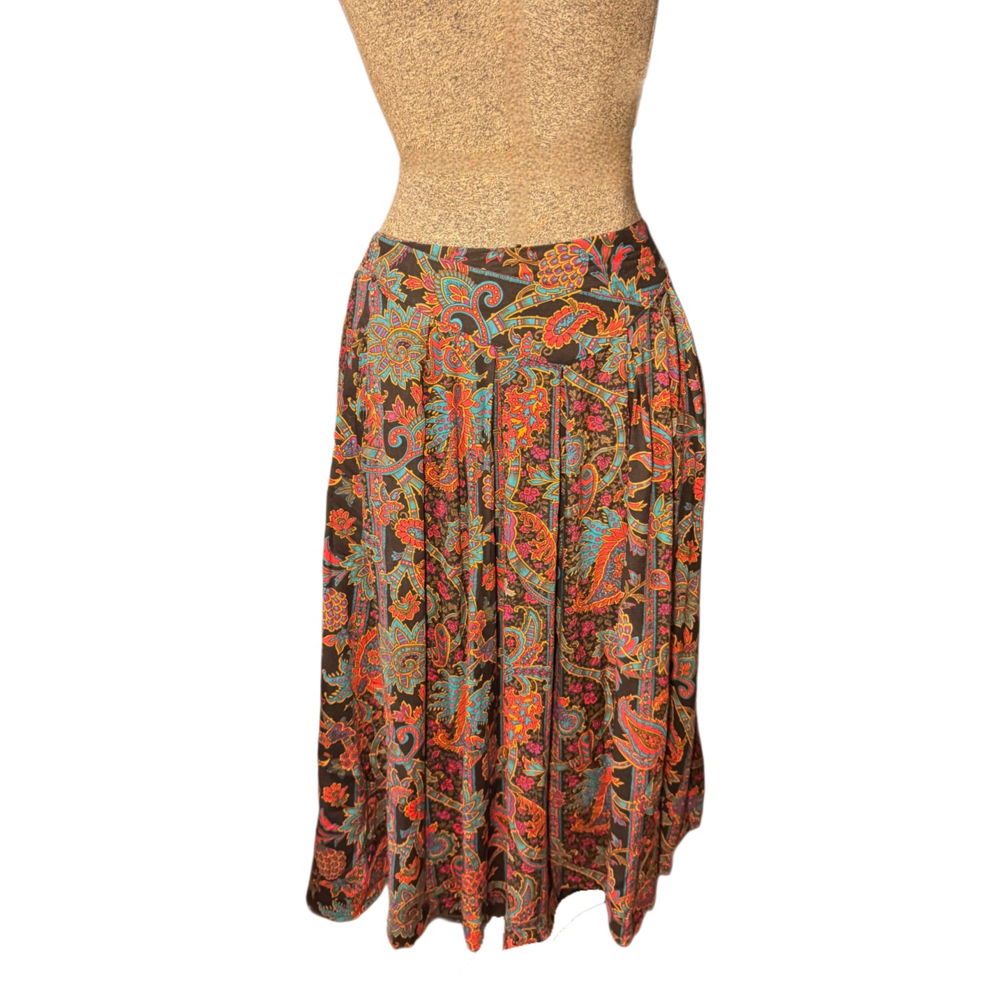 Vintage 1970’s Indie/Boho Paisley Midi Skirt