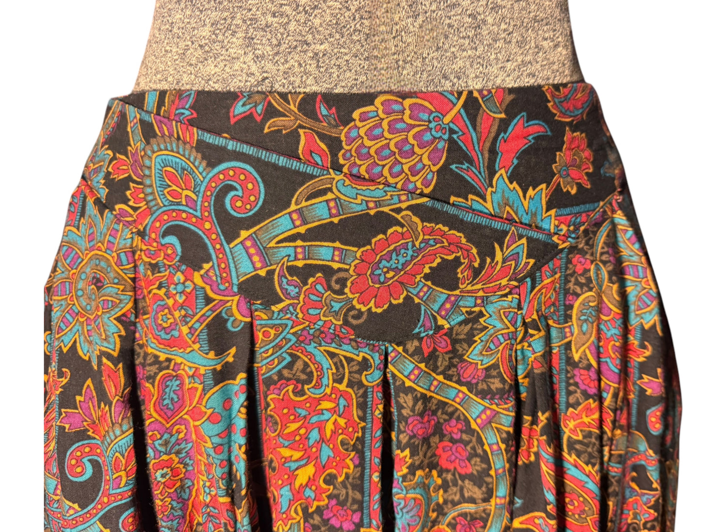 Vintage 1970’s Indie/Boho Paisley Midi Skirt