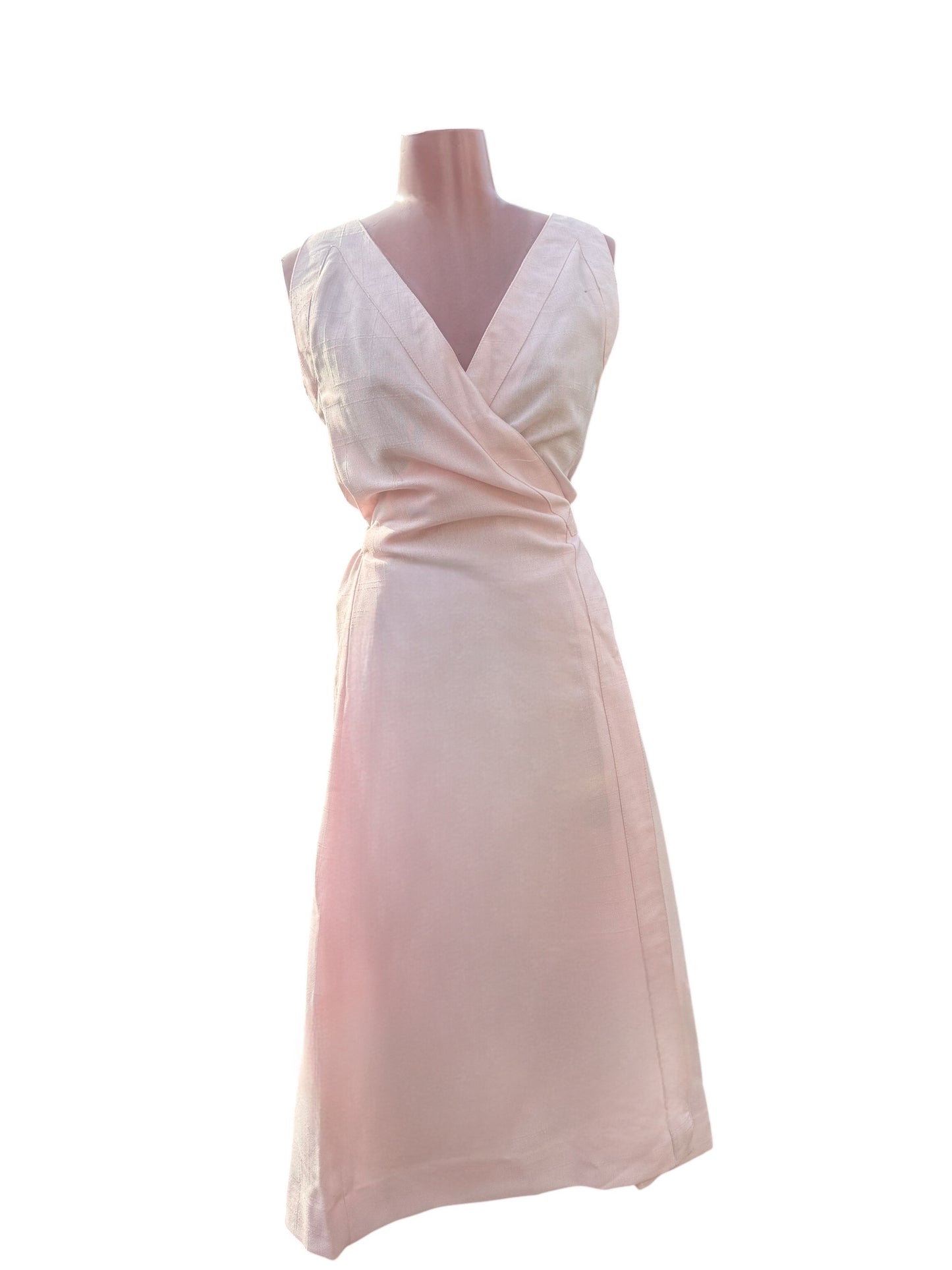 Vintage 1950’s Pink Midi Wrap Dress (BNWT)