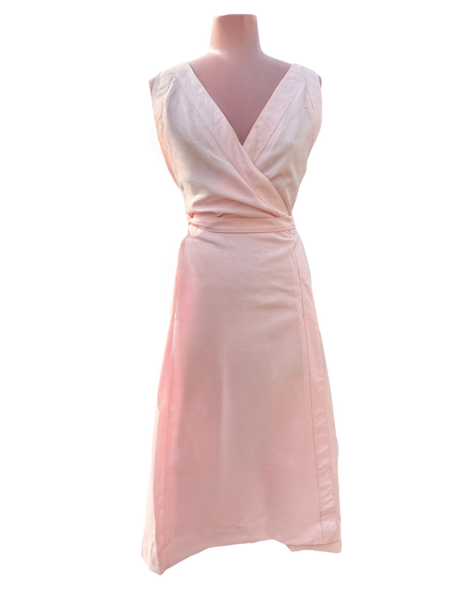 Vintage 1950’s Pink Midi Wrap Dress (BNWT)