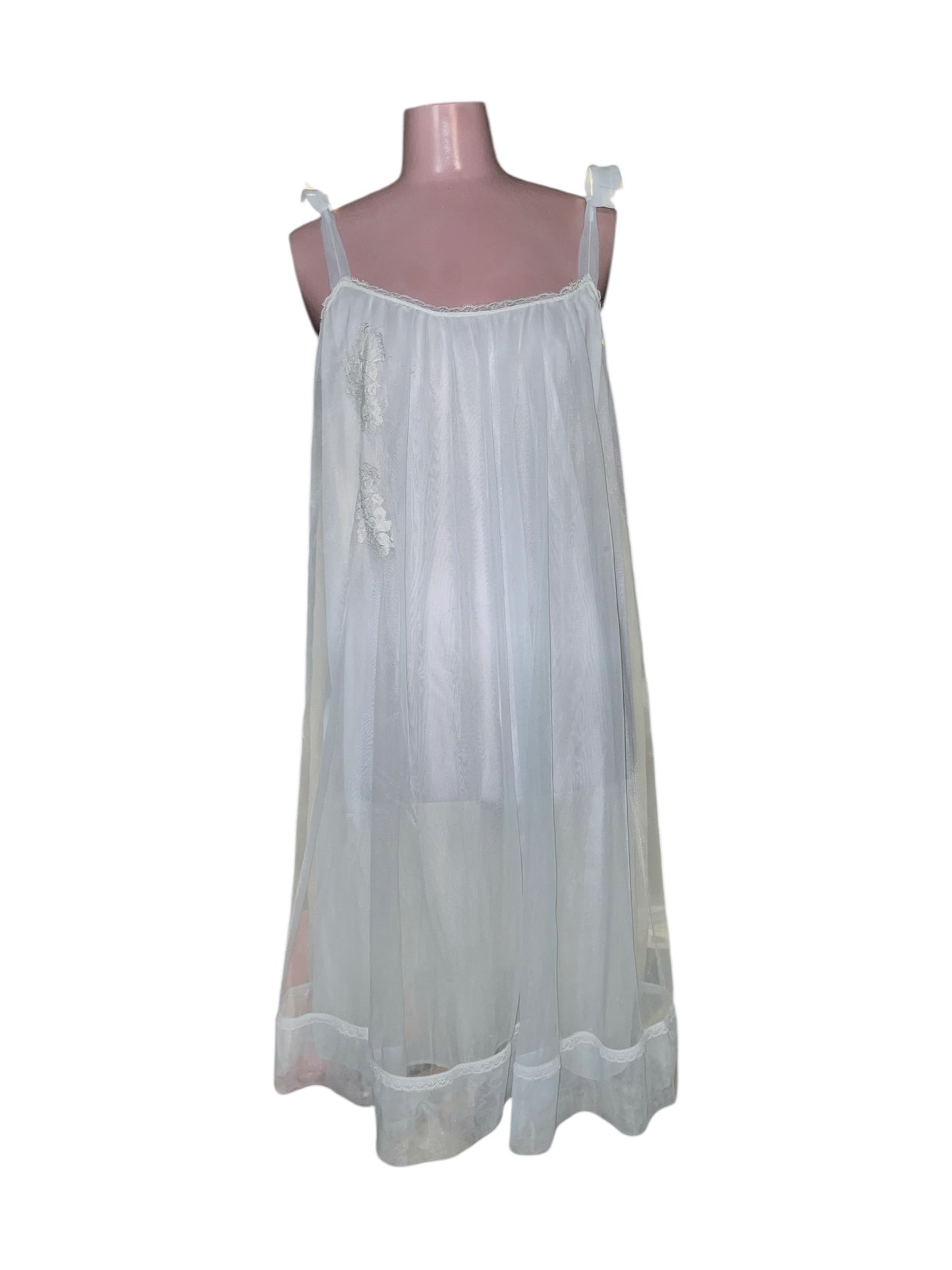 Vintage 1960’s Light Blue Babydoll Nightie Dress