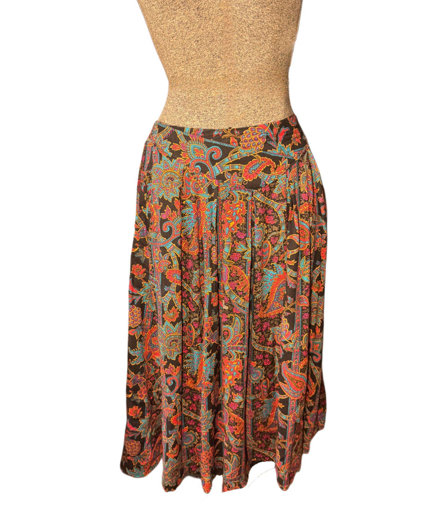 Vintage 1970’s Indie/Boho Paisley Midi Skirt