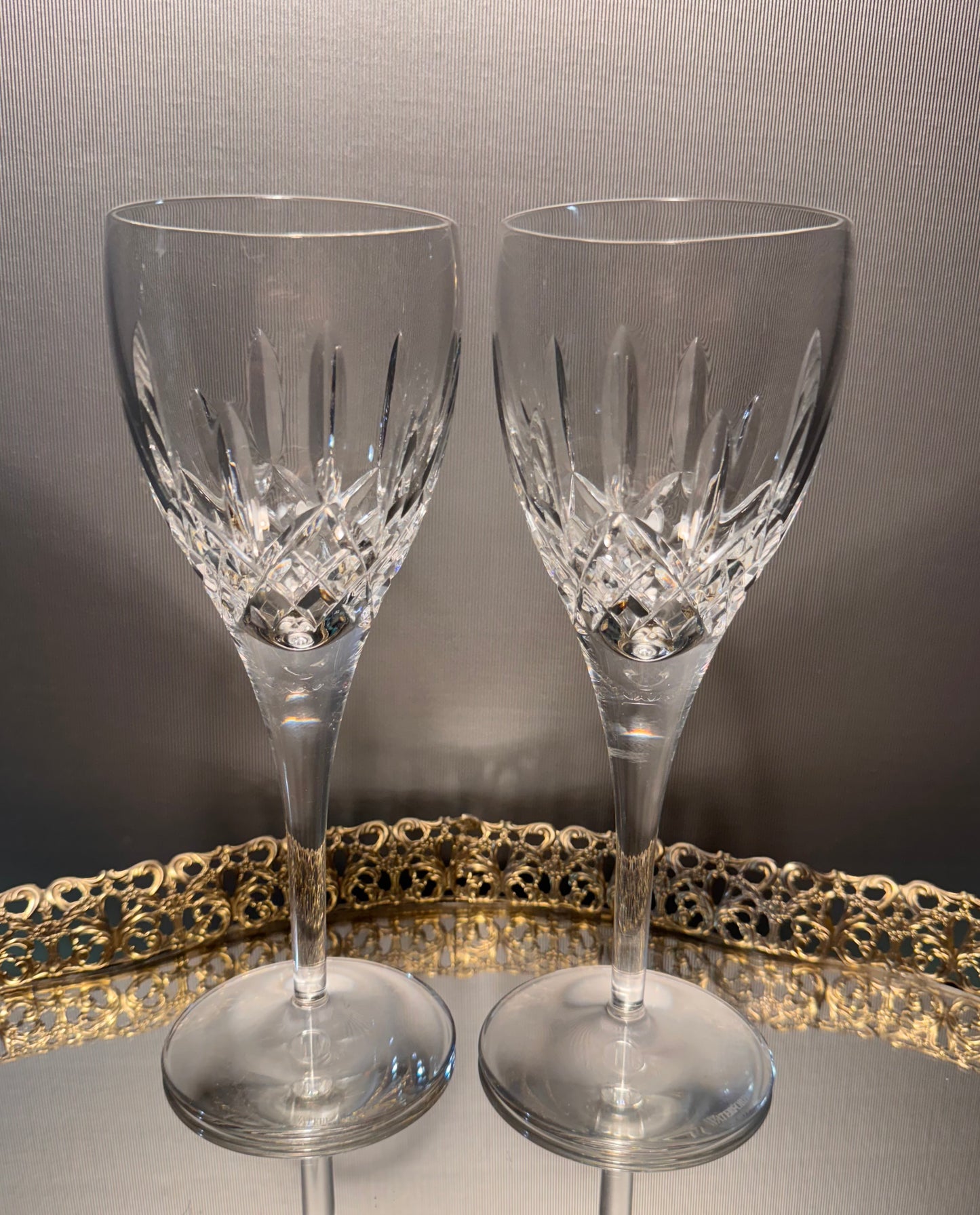 (1) Waterford Crystal ‘Lismore Nouveau’ Water Goblet, 8.75” - MINT - 4 Available